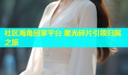 社区海角回家平台 星光碎片引领归属之旅