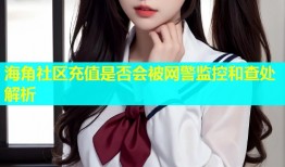 海角社区充值是否会被网警监控和查处解析