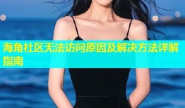 海角社区无法访问原因及解决方法详解指南