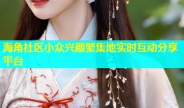 海角社区小众兴趣聚集地实时互动分享平台