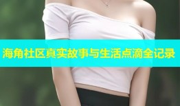 海角社区真实故事与生活点滴全记录