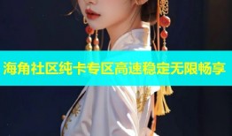 海角社区纯卡专区高速稳定无限畅享